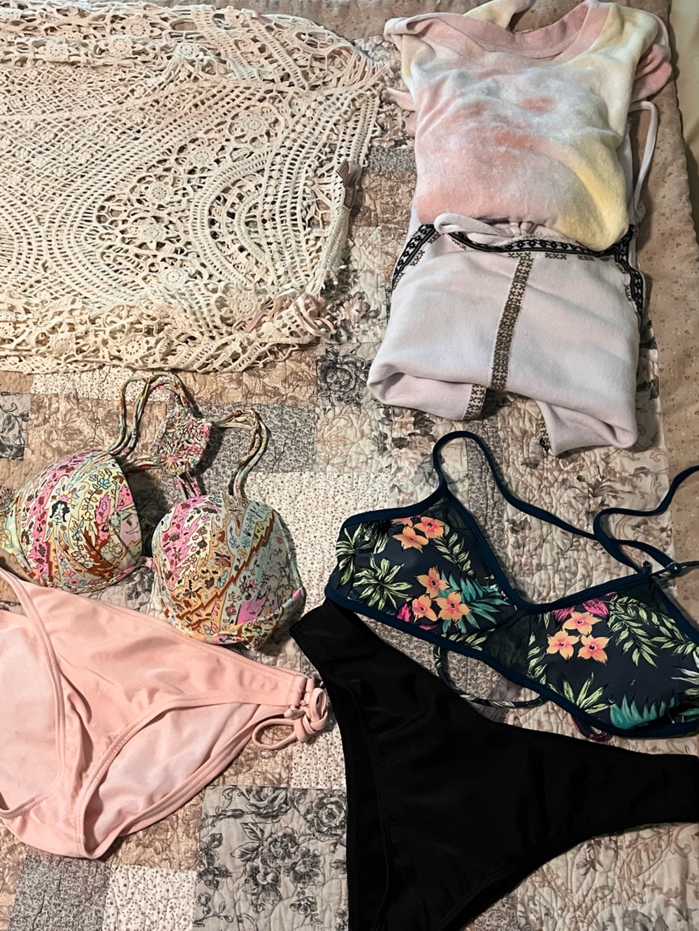 Bikini Mix with Crochet Cover-Up & Beach Towel Lot